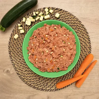 Dieta Barf de Pollo con Zanahoria y Calabacin